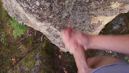 I Was so Damn Horny This Day so I Sneaked Behind a Rock Just to Finish Myself off Fast Xd