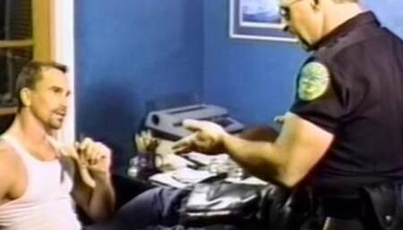 Cop Hassles Slacker at the Tax Office