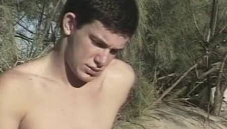 18 Year-Old Corky Beats Off On A Solitary Beach