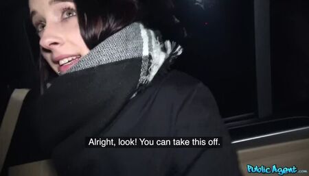 Czech car fuck after public blowjob
