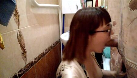 Home gloryhole:brother messed up your girl with stepsister in the bathroom