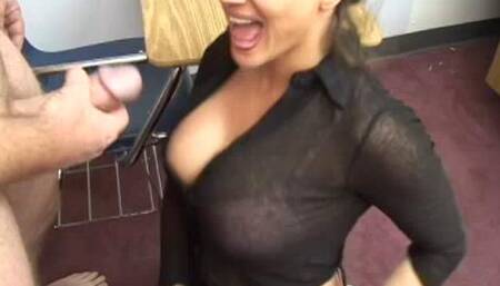 Teacher Mrs. Cee Gets Hot for Football Player