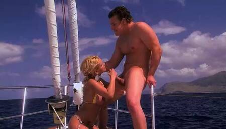 Jerry gets his pecker sucked on his boat