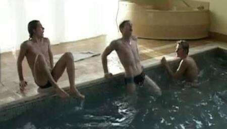 Boys Swim Team Cock Break