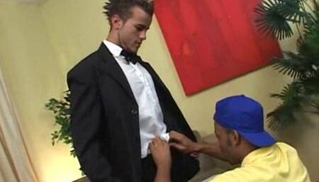 Mailroom Boy Congratulates New Executive