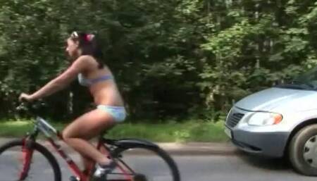 Creepy Commie Stalks and Hunts Bicycle Girls