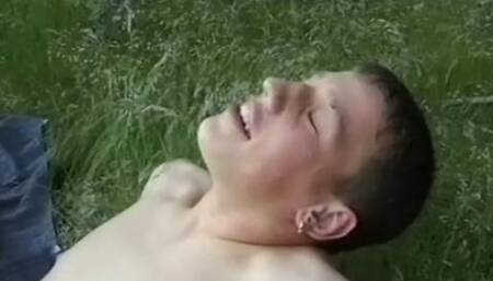 Outdoor European Threeway Sex Picnic