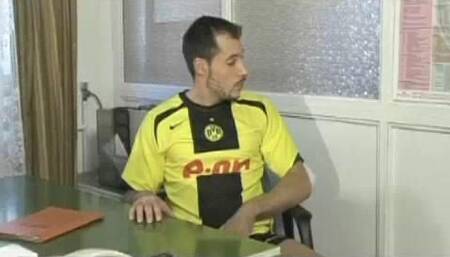 Distracted in the Office by Gay Orgy Next Door