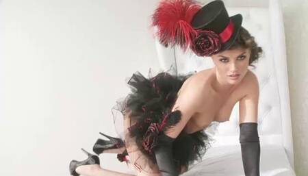 Tori Black as a Dance Hall Girl Showing Her Pussy