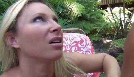 Curvy Blonde Meets Mr. Curly Meat