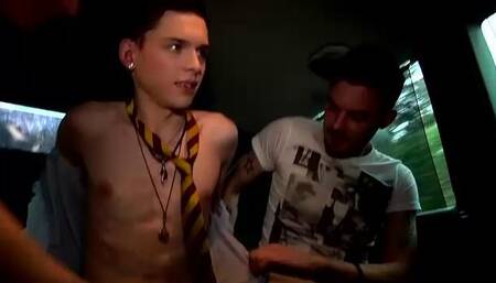 Schoolmate Aaron Aurora Sucks Hard Cock