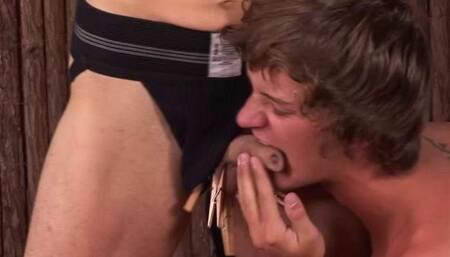 Clothes Pins on His Balls