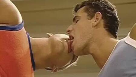 Three Hunks Hit The Wrestling Mat