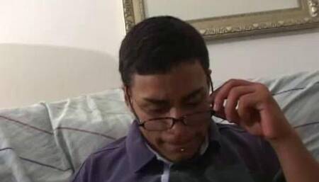 Latino Nut Case and His Tutor