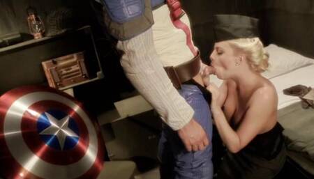 Captain America Fucks Sharon Carter To Help Save The World