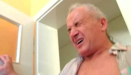 Squeezing The Old Man's Balls