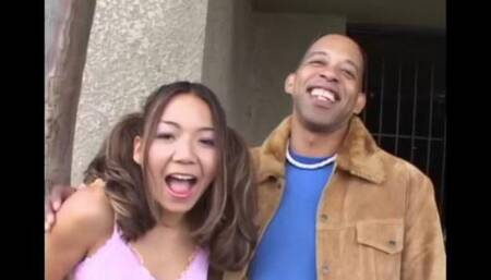 Little Asian and a Big Black Cock