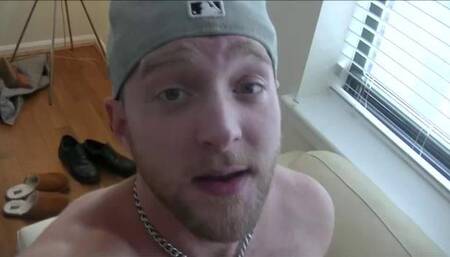 Otter Vibrates a Tattooed Guy's Ass