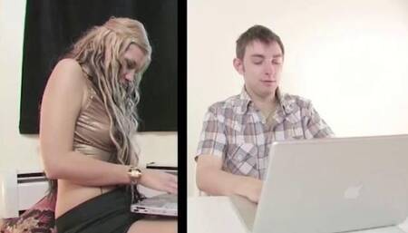 Online Slut Seduces A Virgin Boy