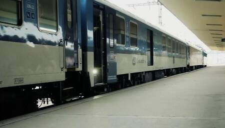 Hot Sex in an Old Train Station