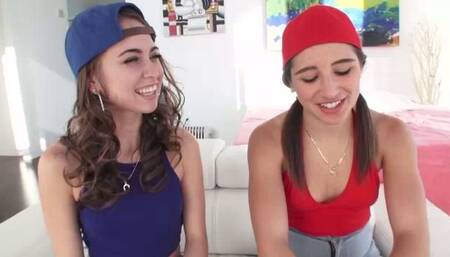 Baseball Cap Girls With Winking Assholes