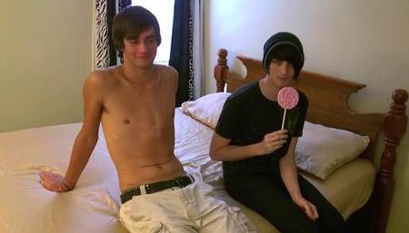 Lollipop Twink Gets Straight Boy Cock