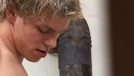 Quiet Twink Sucking in a White Room