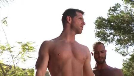 Dean Flynn in the Desert With Jock Hudson