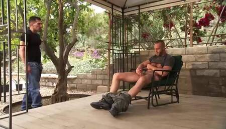 Jock Hudson Meets David Anthony at the Gazebo