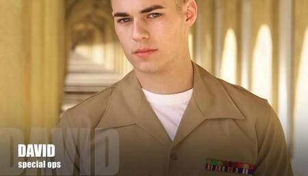 David the Marine Unfurls His Flag