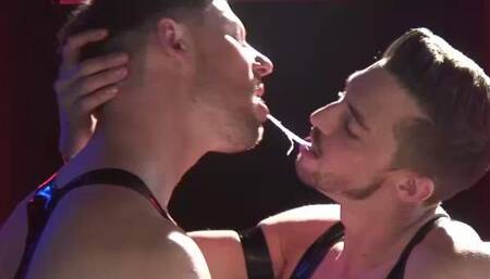 Black Vinyl Clothes and a Pig Ready for Poking