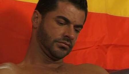 Carlos Caballero Jerks Off To A Magazine