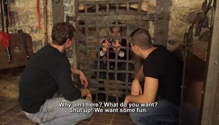 Locked in a Cage at the Mercy of his Captors
