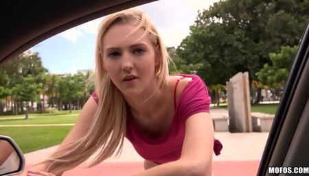 Blonde Bangs In the Back-Seat