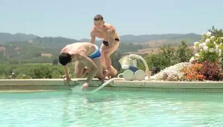Dante Martin Throws Joey Moriarty in the Pool