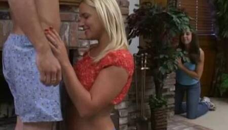 The Old Blindfold Blowjob Switcheroo