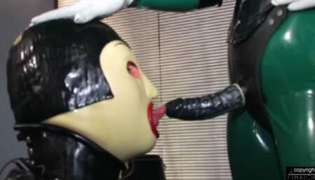 Rubber Boy Gets Strap On Trained