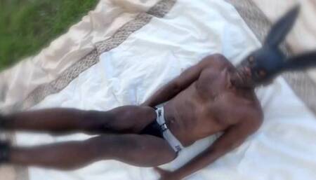 Masked Interracial Gangbang