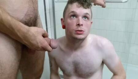 Pale White Sausage On The Potty