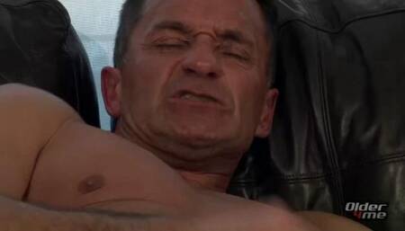 Jerking Off Before An Ass Fucking