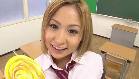 Teasing Japanese Schoolgirl