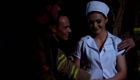Nurse Tina Kay Gangbangs Firemen