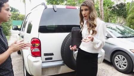 Sexy Milf Insurance Agent Adjusts A Claim