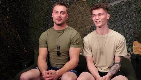 Damien Goes Back In The Military For Cock