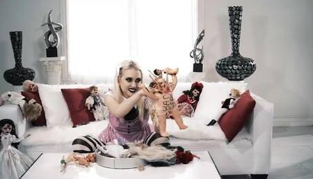 Goth Blonde Craves Deep Anal