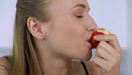 Eating More Than A Peach