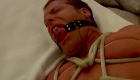 Tying Up A Muscle Man For Fun