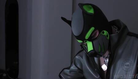 Shocking A Rubber Gimp With Electricity