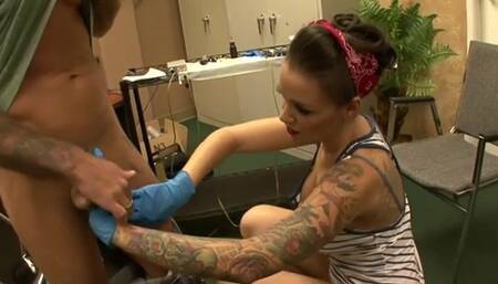Emily Parker Gives More Than Ink To Barry Scott
