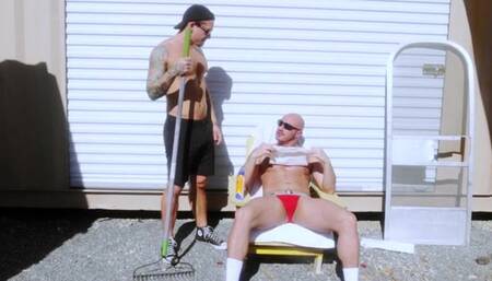 Tapping Pale White Gay Ass